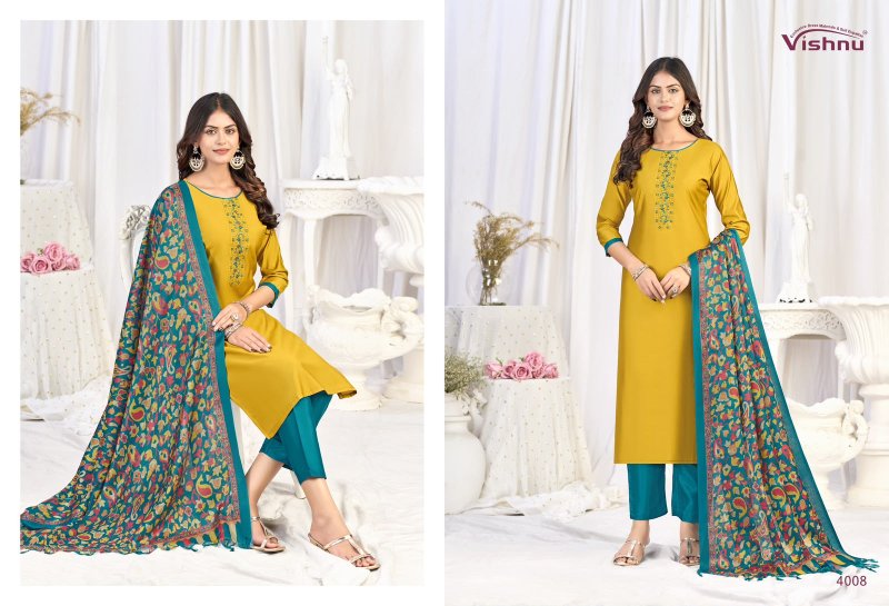 Evanka Vol 16 By Vishnu Roman Silk Dress Material 